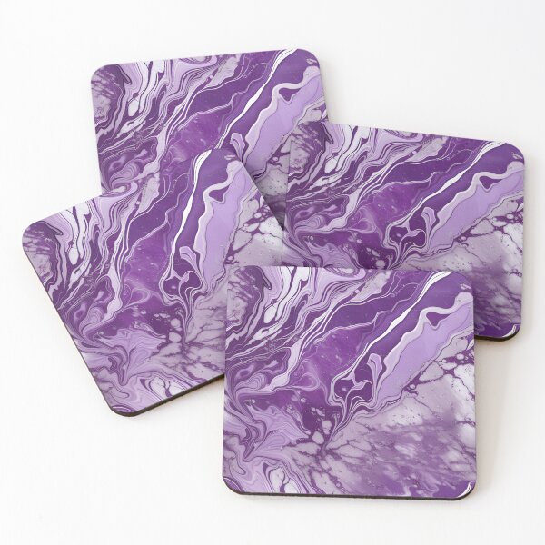 Item preview, Purple & White Marble Symphony #7 designed and sold by BirdsnStuff.