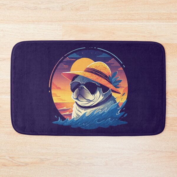 Item preview, A sassy pug ready for the summer designed and sold by etherElric.