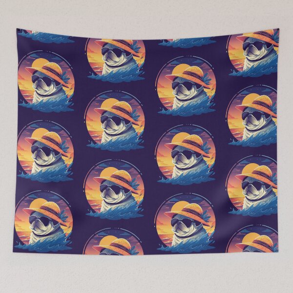 Item preview, A sassy pug ready for the summer designed and sold by etherElric.