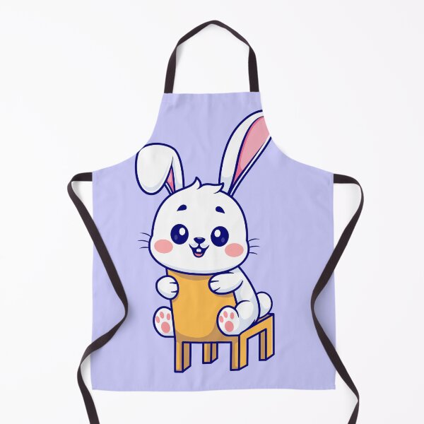 Item preview, Bunny Bliss: Cute Rabbit Sitting on a Chair - Cartoon Illustration designed and sold by hjian8219.