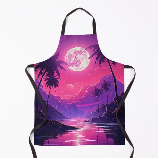 Item preview, Stellar Shores: A Synthwave Oasis at Sunset designed and sold by Mullet Monkey.