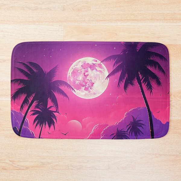 Item preview, Stellar Shores: A Synthwave Oasis at Sunset designed and sold by Mullet Monkey.