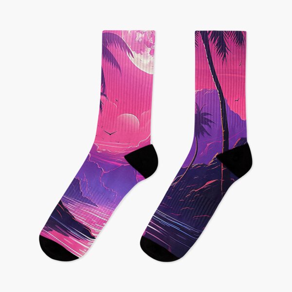 Item preview, Stellar Shores: A Synthwave Oasis at Sunset designed and sold by Mullet Monkey.