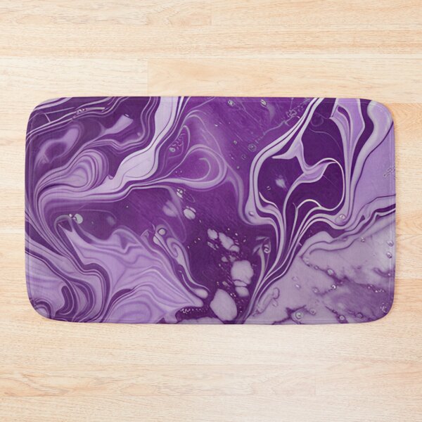 Item preview, Purple & White Marble Symphony #7 designed and sold by BirdsnStuff.