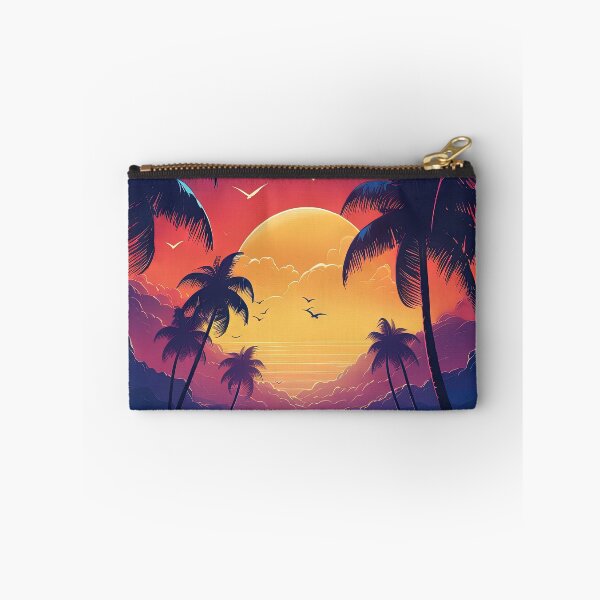 Item preview, Cosmic Coastline: Sunset Serenity in Synthwave designed and sold by Mullet Monkey.