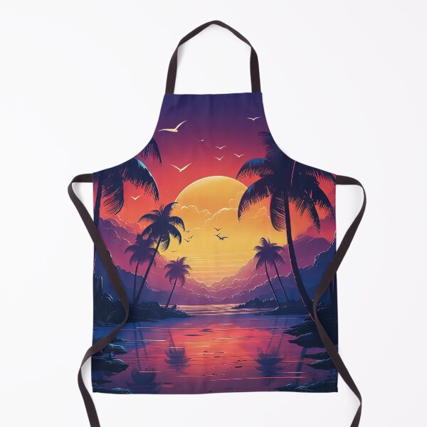 Item preview, Cosmic Coastline: Sunset Serenity in Synthwave designed and sold by Mullet Monkey.