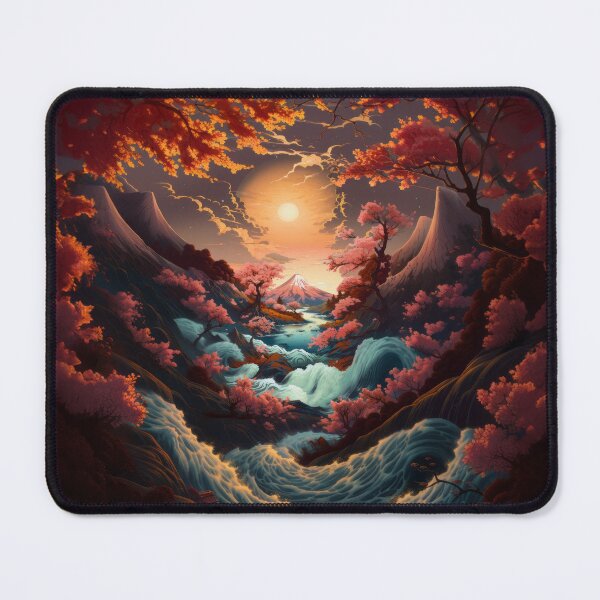 Item preview, Mount Fuji, Japan - Edo Period Japanese Landscape designed and sold by solrevolver.
