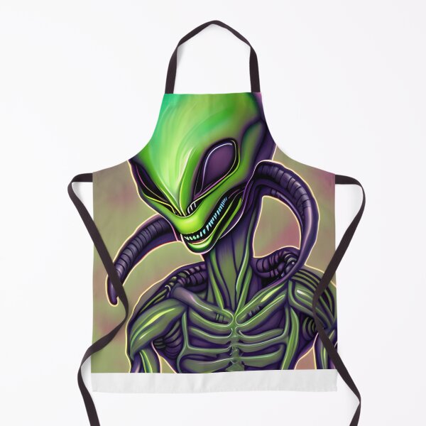 Item preview, Green and Purple Smiling Alien Artwork | Aliens Exist | sci fi designed and sold by birdsofthePNW.