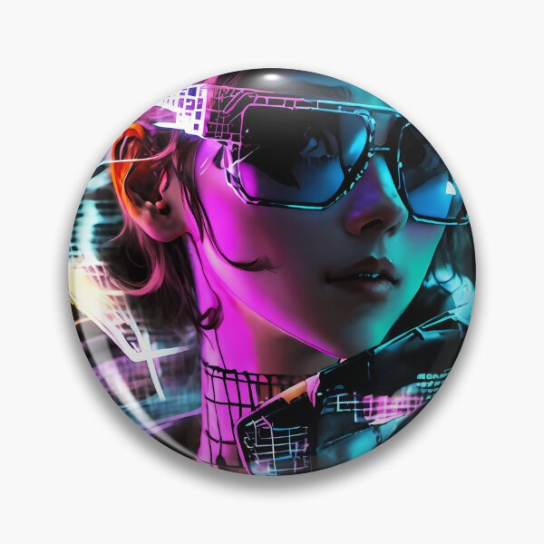 Item preview, 1 Girl with Neon Grid Sunglasses designed and sold by sudsaipan.