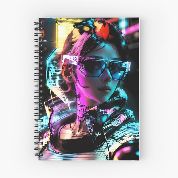 Item preview, 1 Girl with Neon Grid Sunglasses designed and sold by sudsaipan.
