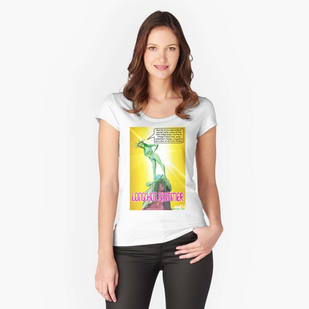 Item preview, Fitted Scoop T-Shirt designed and sold by Artoons-org.