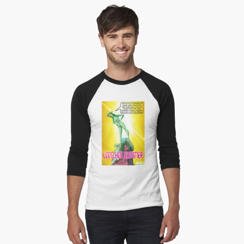 Item preview, Baseball ¾ Sleeve T-Shirt designed and sold by Artoons-org.
