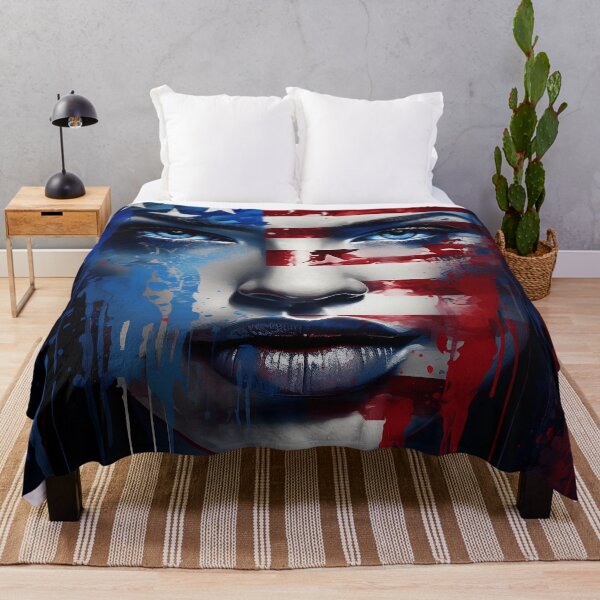 Item preview, Abstract American flag digital print designed and sold by dcrc.