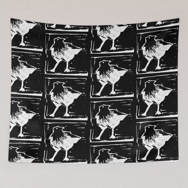 Item preview, Happy Little Bird (Inverse) designed and sold by DoodleWrite.