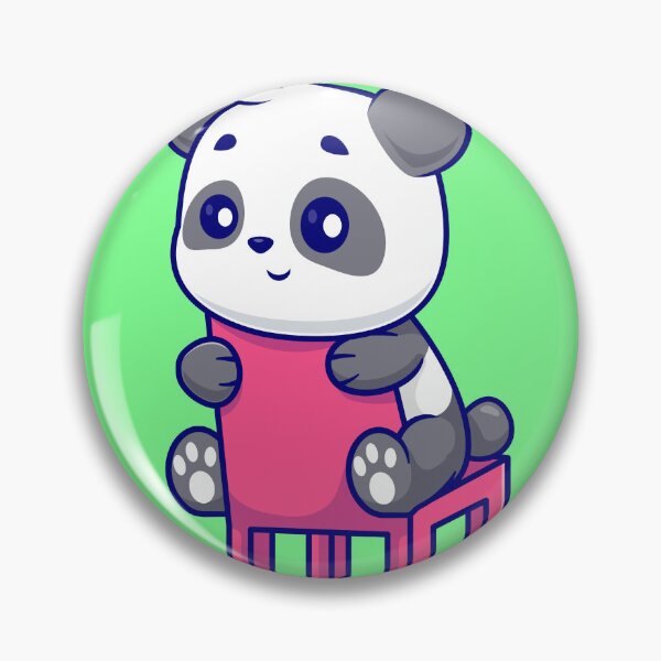 Item preview, Panda Paws: Cute Panda Sitting on a Chair - Cartoon Illustration designed and sold by hjian8219.