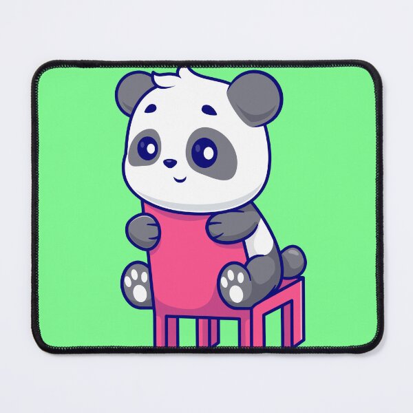 Item preview, Panda Paws: Cute Panda Sitting on a Chair - Cartoon Illustration designed and sold by hjian8219.
