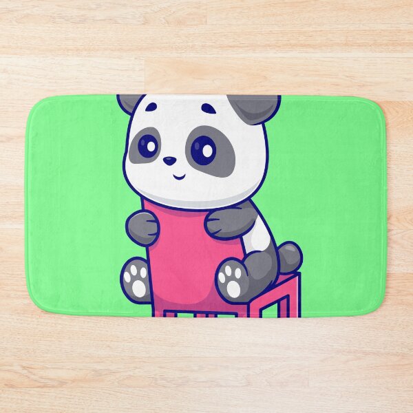 Item preview, Panda Paws: Cute Panda Sitting on a Chair - Cartoon Illustration designed and sold by hjian8219.
