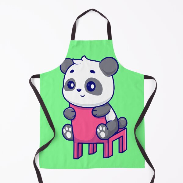 Item preview, Panda Paws: Cute Panda Sitting on a Chair - Cartoon Illustration designed and sold by hjian8219.
