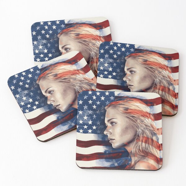 Item preview, Abstract American flag print designed and sold by dcrc.