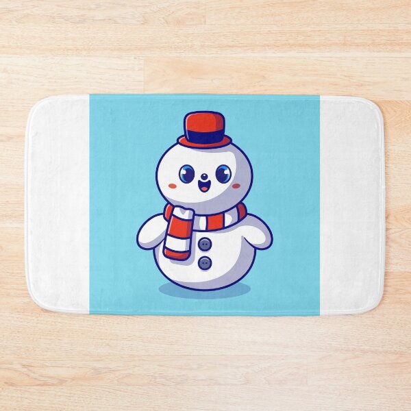 Item preview, Snowy Smiles: Cute Snowman Cartoon Illustration designed and sold by hjian8219.
