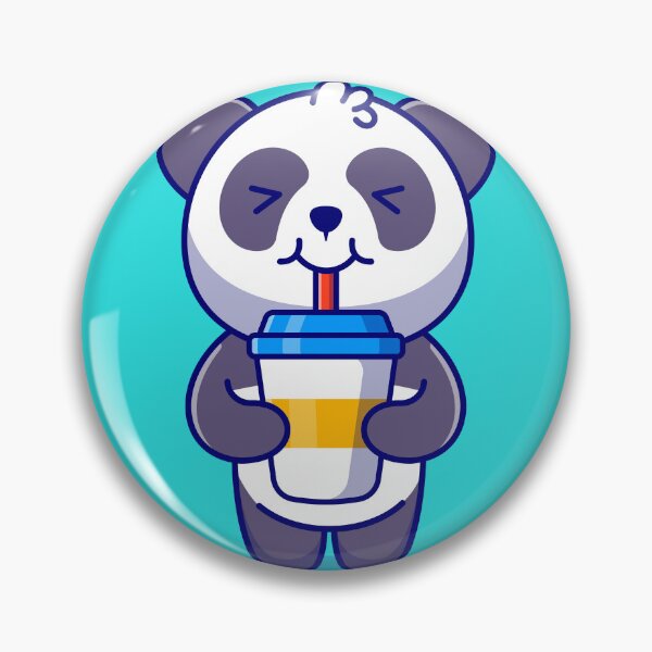 Item preview, Panda Perks: Cute Panda Drinking Coffee - Adorable Illustration designed and sold by hjian8219.