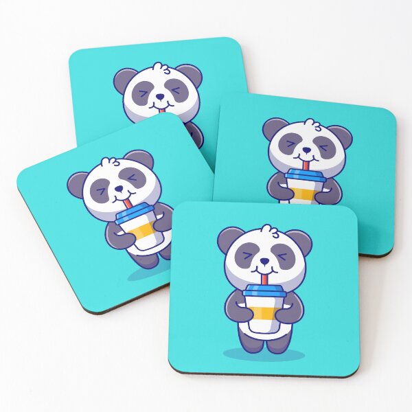 Item preview, Panda Perks: Cute Panda Drinking Coffee - Adorable Illustration designed and sold by hjian8219.