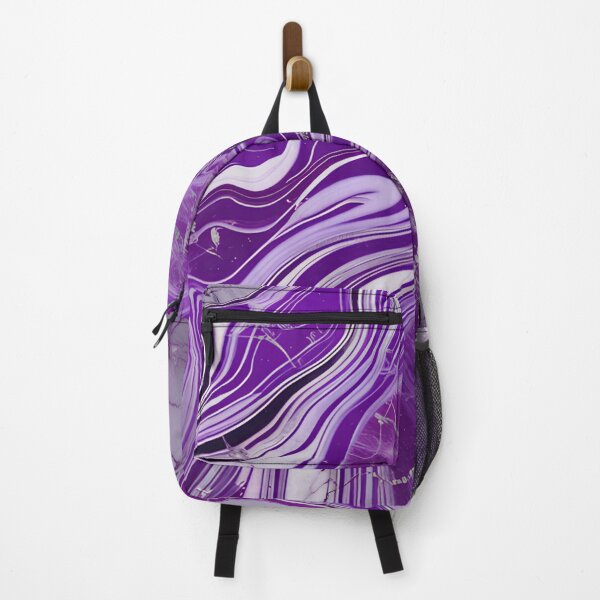 Item preview, Purple & White Marble Symphony #8 designed and sold by BirdsnStuff.