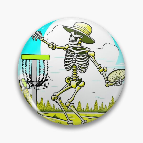 Artikelvorschau, Skelett spielt Discgolf entworfen und verkauft von wheresthekarma.