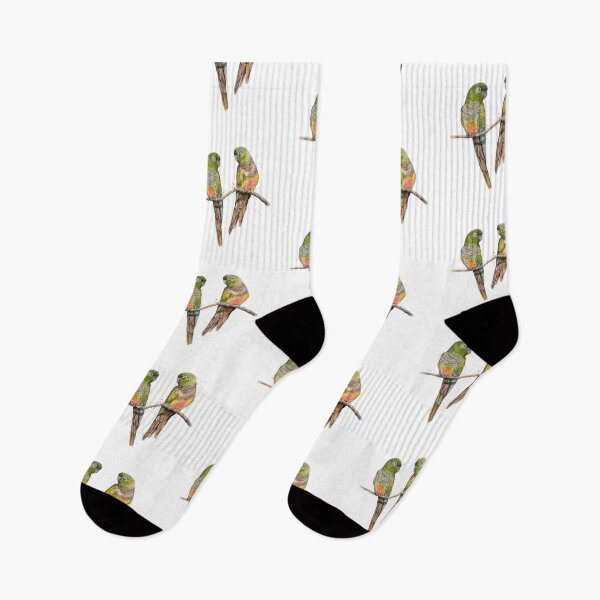 Item preview, Love in the Andes: Pair of Tricahue Parrots designed and sold by ArtMelly.