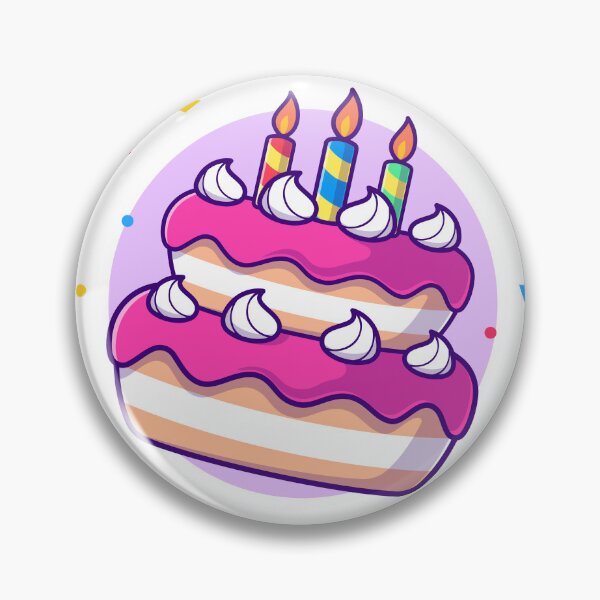 Item preview, Sweet Celebration: Cute Birthday Cake Party - Cartoon Illustration designed and sold by hjian8219.