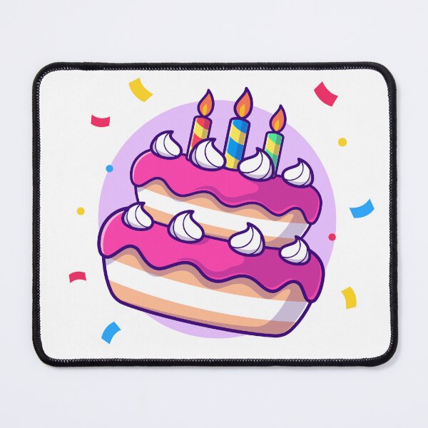 Item preview, Sweet Celebration: Cute Birthday Cake Party - Cartoon Illustration designed and sold by hjian8219.