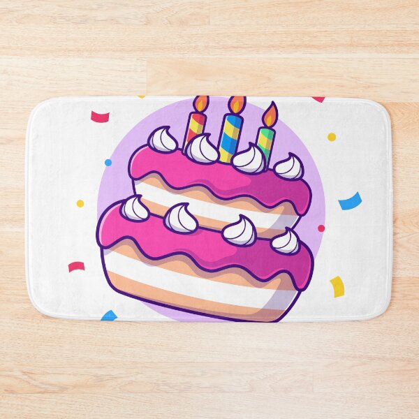 Item preview, Sweet Celebration: Cute Birthday Cake Party - Cartoon Illustration designed and sold by hjian8219.