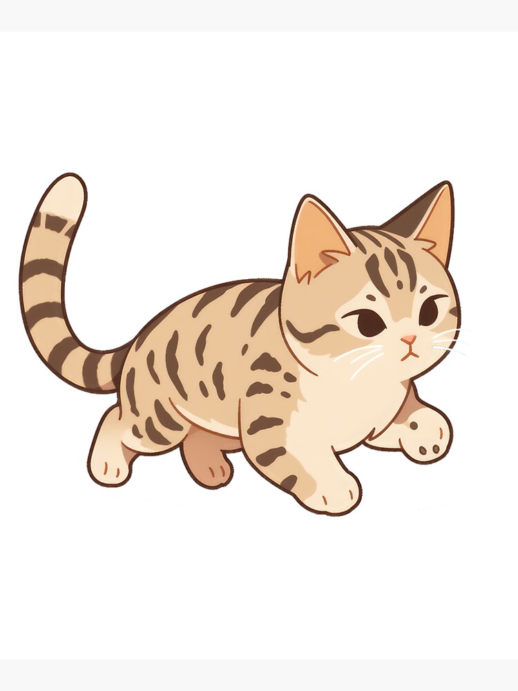 Cute Anime Sepia Ragdoll Cat Sticker for Sale by SundayDonuts