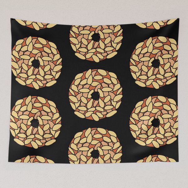 Item preview, Delicious chocolate seeded donut on top designed and sold by Denisse diseno.