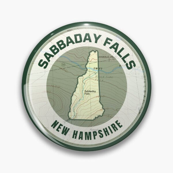 Item preview, New Hampshire Map - Sabbaday Falls designed and sold by Willz Designz.