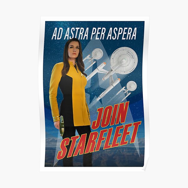 "Ad Astra Per Aspera" Poster for Sale by GoBotGraphics | Redbubble
