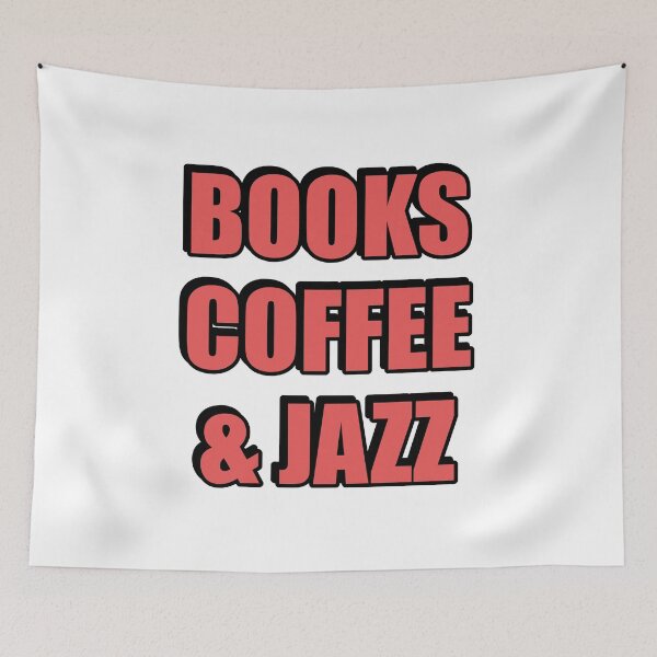Item preview, Books coffee and Jazz - avid reader coffee lover jazz fan designed and sold by Inspirationmotivation.