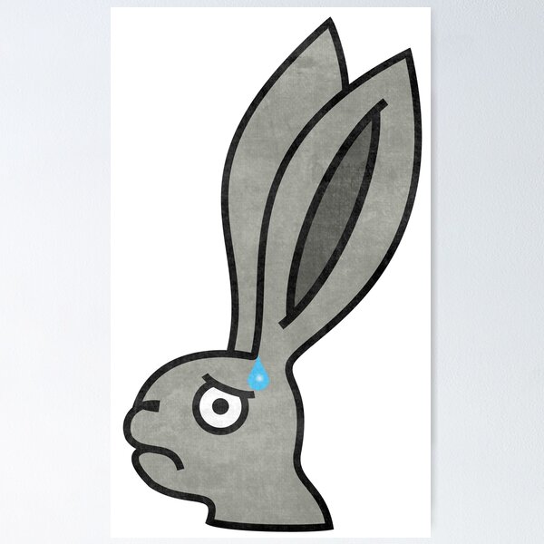 Item preview, Worried bunny rabbit designed and sold by MargiKnights.