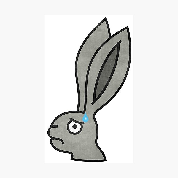 Item preview, Worried bunny rabbit designed and sold by MargiKnights.