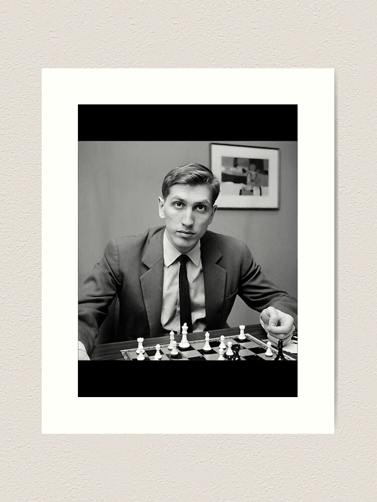 Bobby fischer smooking Art Board Print by LoveGalBlackTan