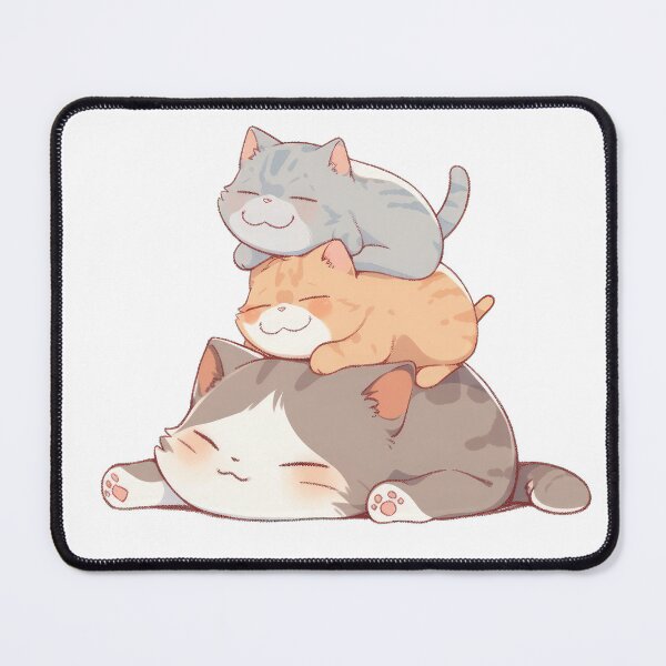 Item preview, 3 Cute Anime Cat Sleeping designed and sold by SundayDonuts.