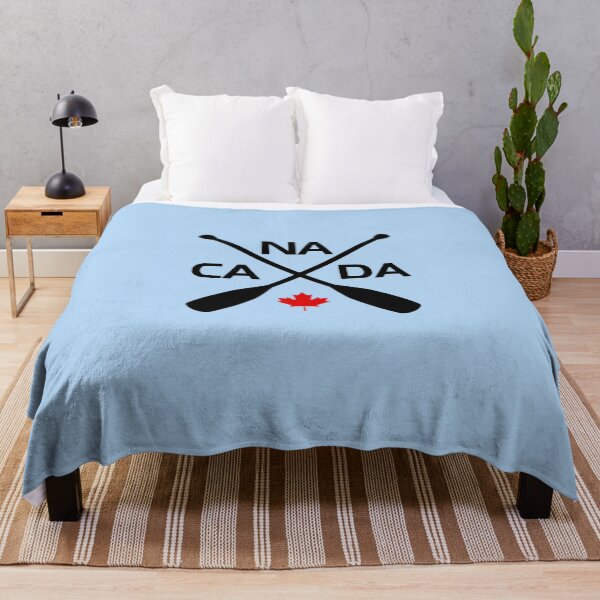 Item preview, Canada Outdoors Crossed Paddle Oars Maple Leaf Light-Color designed and sold by TinyStarCanada.