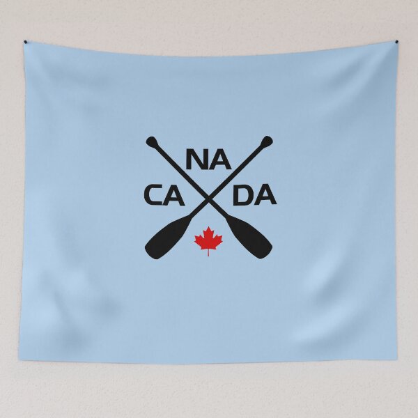 Item preview, Canada Outdoors Crossed Paddle Oars Maple Leaf Light-Color designed and sold by TinyStarCanada.