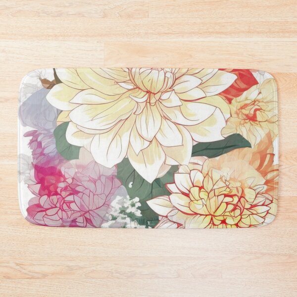 Item preview, Modern Dahlias designed and sold by ZinZoe.