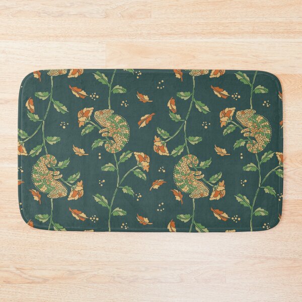 Item preview, Floral-Loving Chameleon 02 [dark green] designed and sold by Aia UENO design.