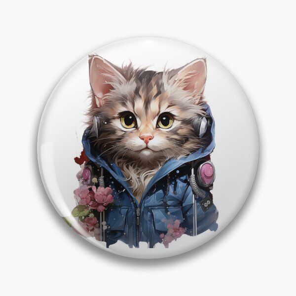 Item preview, Cute cartoon cat designed and sold by Stickermagician.