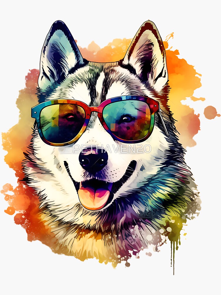 Illustration Siberian Husky Portrait, Game Of Thrones And Huskies