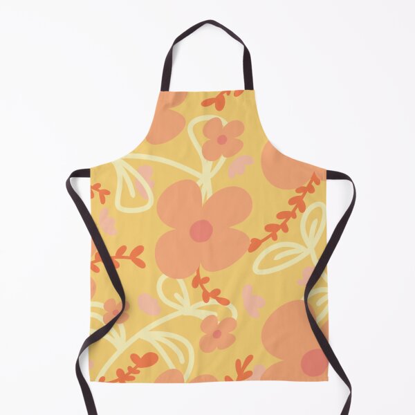 Item preview, Beatiful orange flowers pattern designed and sold by MeisVivis.