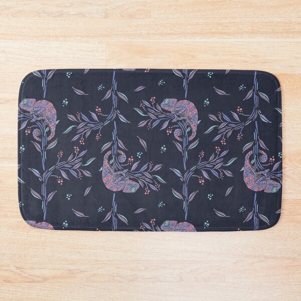 Item preview, Floral-Loving Chameleon 01 [dark purple] designed and sold by Aia UENO design.