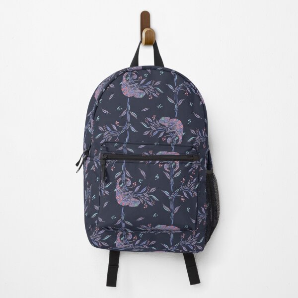 Item preview, Floral-Loving Chameleon 01 [dark purple] designed and sold by Aia UENO design.